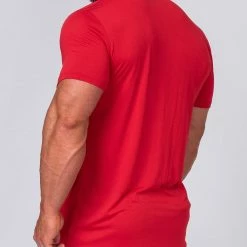 Muscle Nation 30% EOFY SALE Running Tee - Deep Red