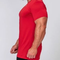 Muscle Nation 30% EOFY SALE Running Tee - Deep Red