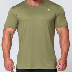 Muscle Nation Running Tee - Olive