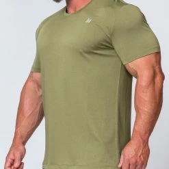 Muscle Nation Running Tee - Olive