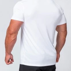 Muscle Nation Running Tee - White Mens