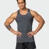 Muscle Nation Seamless Tank - Charcoal Marl 1 Muscle Nation Seamless Tank - Charcoal Marl