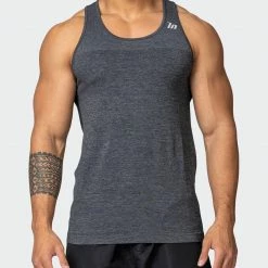 Muscle Nation Seamless Tank - Charcoal Marl