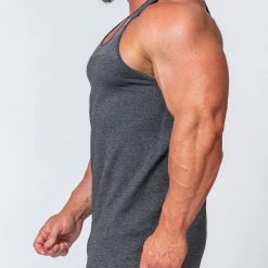 Muscle Nation Seamless Tank - Charcoal Marl 17 Muscle Nation Seamless Tank - Charcoal Marl