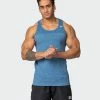 Muscle Nation Seamless Tank - Navy Marl Mens 1 Muscle Nation Seamless Tank - Navy Marl Mens