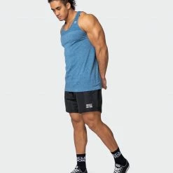 Muscle Nation Seamless Tank - Navy Marl Mens 13 Muscle Nation Seamless Tank - Navy Marl Mens