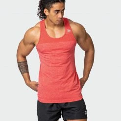 Muscle Nation Mens Seamless Tank - Poppy Marl