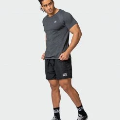 Muscle Nation Mens Seamless Tee - Charcoal Marl 12 Muscle Nation Mens Seamless Tee - Charcoal Marl