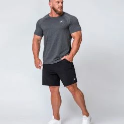 Muscle Nation Mens Seamless Tee - Charcoal Marl 13 Muscle Nation Mens Seamless Tee - Charcoal Marl
