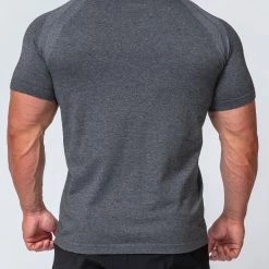 Muscle Nation Mens Seamless Tee - Charcoal Marl 14 Muscle Nation Mens Seamless Tee - Charcoal Marl