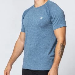 Muscle Nation Seamless Tee - Navy Marl