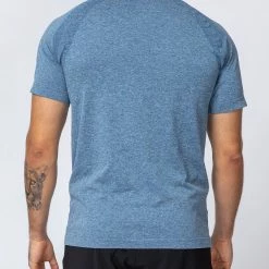 Muscle Nation Seamless Tee - Navy Marl