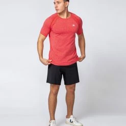Muscle Nation Seamless Tee - Poppy Marl