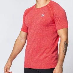 Muscle Nation Seamless Tee - Poppy Marl