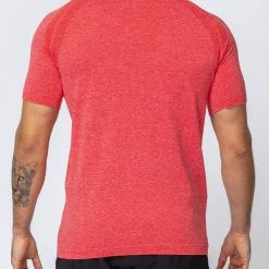 Muscle Nation Seamless Tee - Poppy Marl
