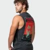 Muscle Nation 30% EOFY SALE Mens Skull Vintage Tank - Washed Black