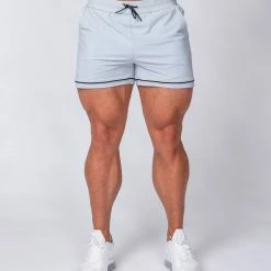 Muscle Nation Mens Squat Shorts - Grey/ Black