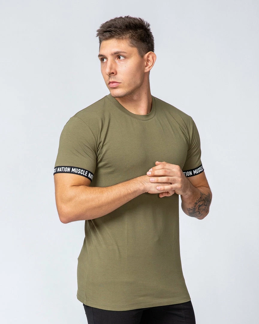 Muscle Nation Mens Superset Tee - Olive 3 Muscle Nation Mens Superset Tee - Olive