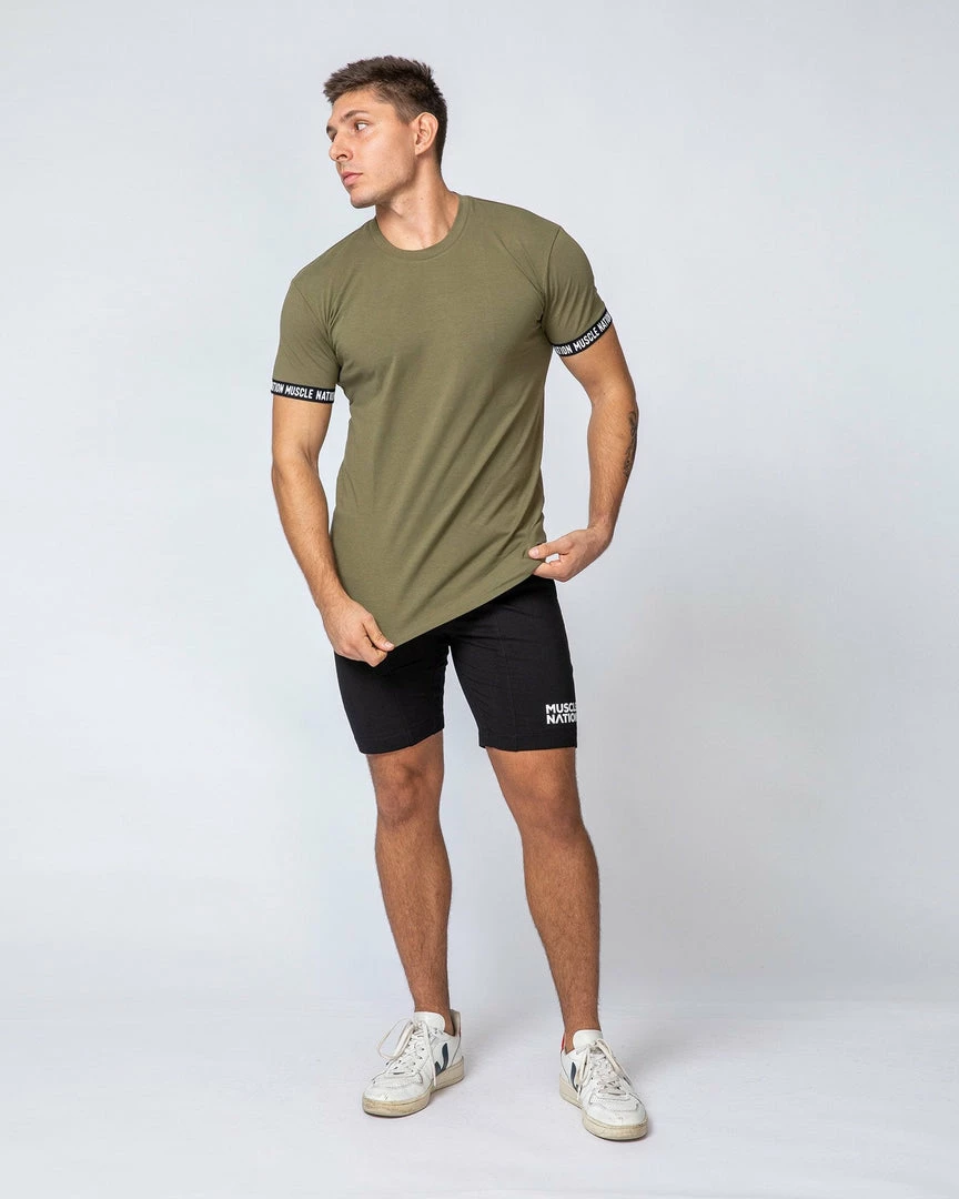Muscle Nation Mens Superset Tee - Olive 12 Muscle Nation Mens Superset Tee - Olive