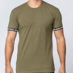 Muscle Nation Mens Superset Tee - Olive 28 Muscle Nation Mens Superset Tee - Olive
