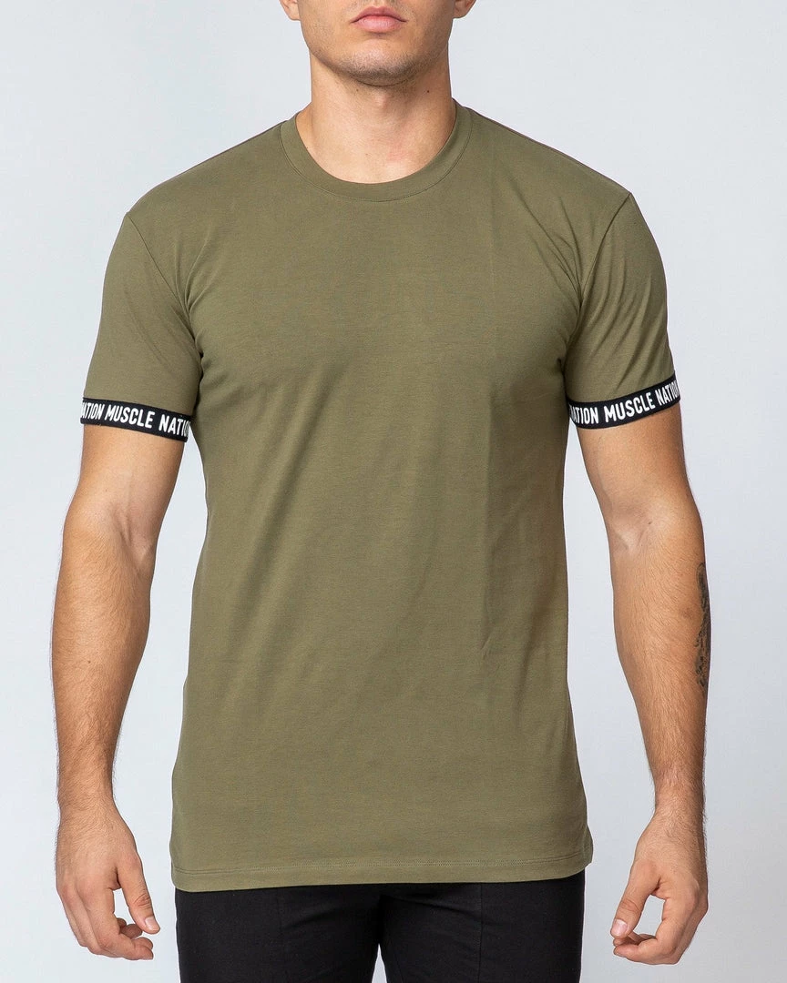 Muscle Nation Mens Superset Tee - Olive 5 Muscle Nation Mens Superset Tee - Olive
