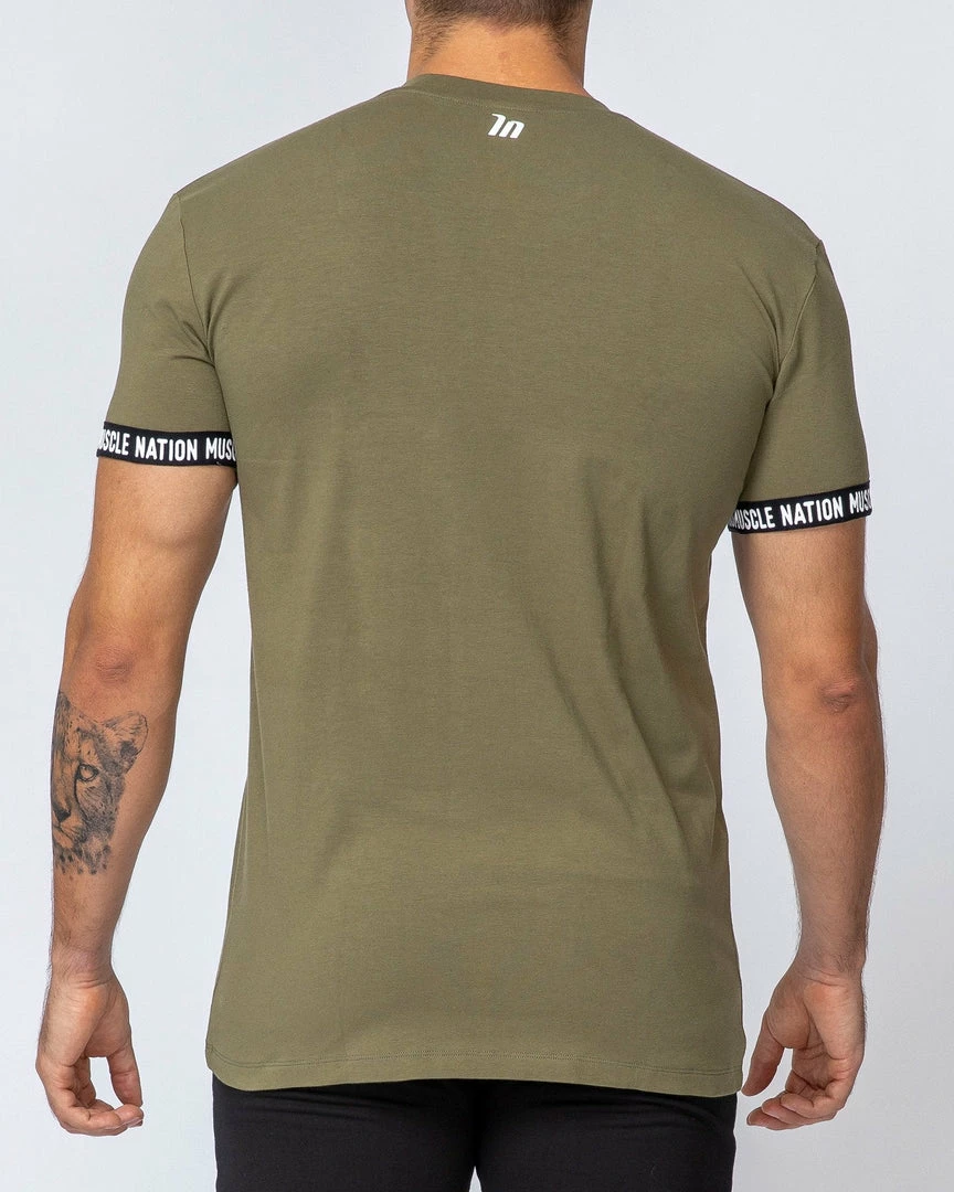 Muscle Nation Mens Superset Tee - Olive 14 Muscle Nation Mens Superset Tee - Olive