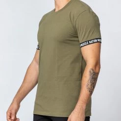 Muscle Nation Mens Superset Tee - Olive 24 Muscle Nation Mens Superset Tee - Olive