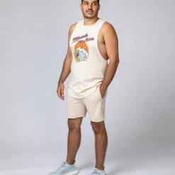 Muscle Nation Mens Surf Shorts - Sand