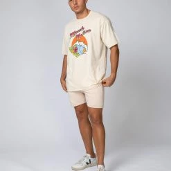 Muscle Nation Mens Surf Tee - Sand