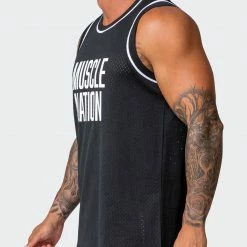Muscle Nation 30% EOFY SALE Team MN Basketball Jersey - Black 14 Muscle Nation 30% EOFY SALE Team MN Basketball Jersey - Black
