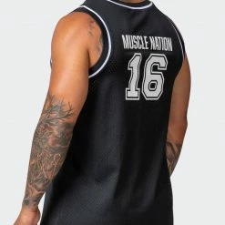 Muscle Nation 30% EOFY SALE Team MN Basketball Jersey - Black 15 Muscle Nation 30% EOFY SALE Team MN Basketball Jersey - Black