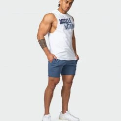 Muscle Nation In The Limelight Timeless Shorts - Denim Blue