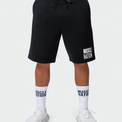 Muscle Nation Mens Unwind Shorts - Black