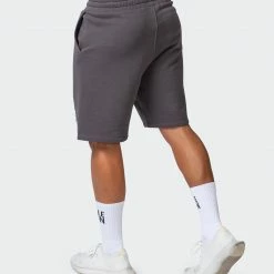 Muscle Nation Mens Unwind Shorts - Charcoal 17 Muscle Nation Mens Unwind Shorts - Charcoal