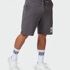 Muscle Nation Mens Unwind Shorts - Charcoal 18 Muscle Nation Mens Unwind Shorts - Charcoal