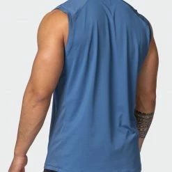 Muscle Nation Ventilation Tank - Denim Blue In The Limelight 13 Muscle Nation Ventilation Tank - Denim Blue In The Limelight