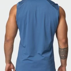 Muscle Nation Ventilation Tank - Denim Blue In The Limelight 14 Muscle Nation Ventilation Tank - Denim Blue In The Limelight