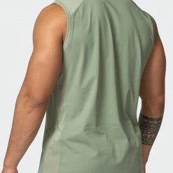 Muscle Nation Ventilation Tank - Sage Green 13 Muscle Nation Ventilation Tank - Sage Green