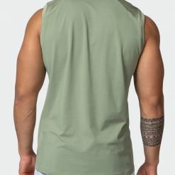 Muscle Nation Ventilation Tank - Sage Green 14 Muscle Nation Ventilation Tank - Sage Green