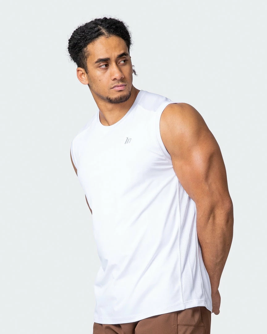 Muscle Nation Ventilation Tank - White 3 Muscle Nation Ventilation Tank - White