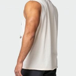 Muscle Nation Vintage Cheetah Tank - Washed Oatmeal Mens