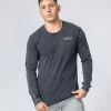 Muscle Nation Vintage Long Sleeve - Cosmic Washed Black 1 Muscle Nation Vintage Long Sleeve - Cosmic Washed Black