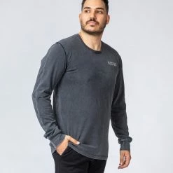 Muscle Nation Vintage Long Sleeve - Cosmic Washed Black