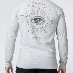 Muscle Nation Winter Vintage Long Sleeve - Cosmic Washed Light Grey 12 Muscle Nation Winter Vintage Long Sleeve - Cosmic Washed Light Grey