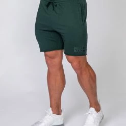 Muscle Nation Mens Vintage Shorts - Emerald Green