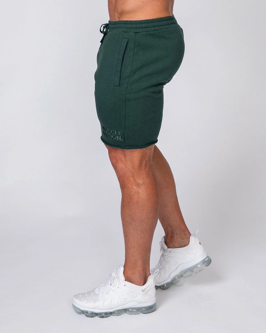 Muscle Nation Mens Vintage Shorts - Emerald Green 5 Muscle Nation Mens Vintage Shorts - Emerald Green