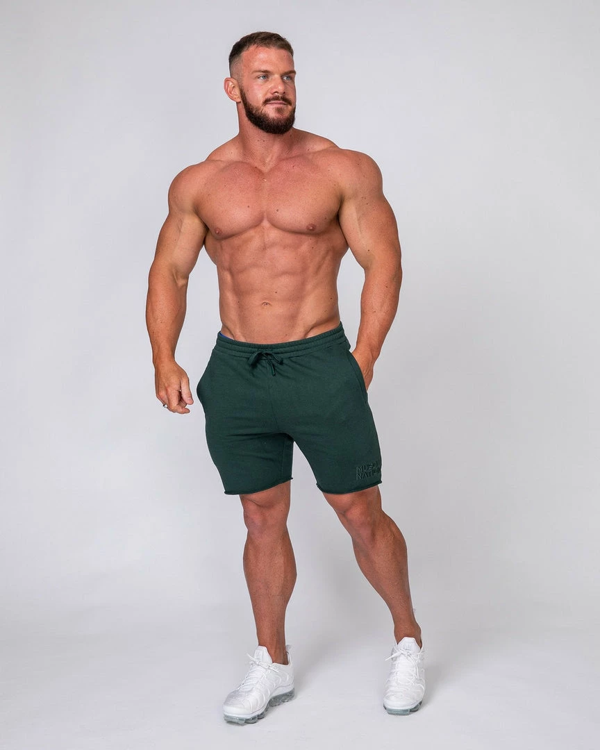 Muscle Nation Mens Vintage Shorts - Emerald Green 6 Muscle Nation Mens Vintage Shorts - Emerald Green
