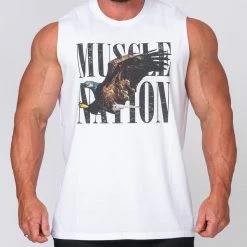 Muscle Nation Vintage Tank - Eagle Mens