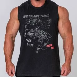 Muscle Nation Vintage Tank - Leopard
