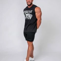 Muscle Nation Mens Vintage Tank - Motorbike